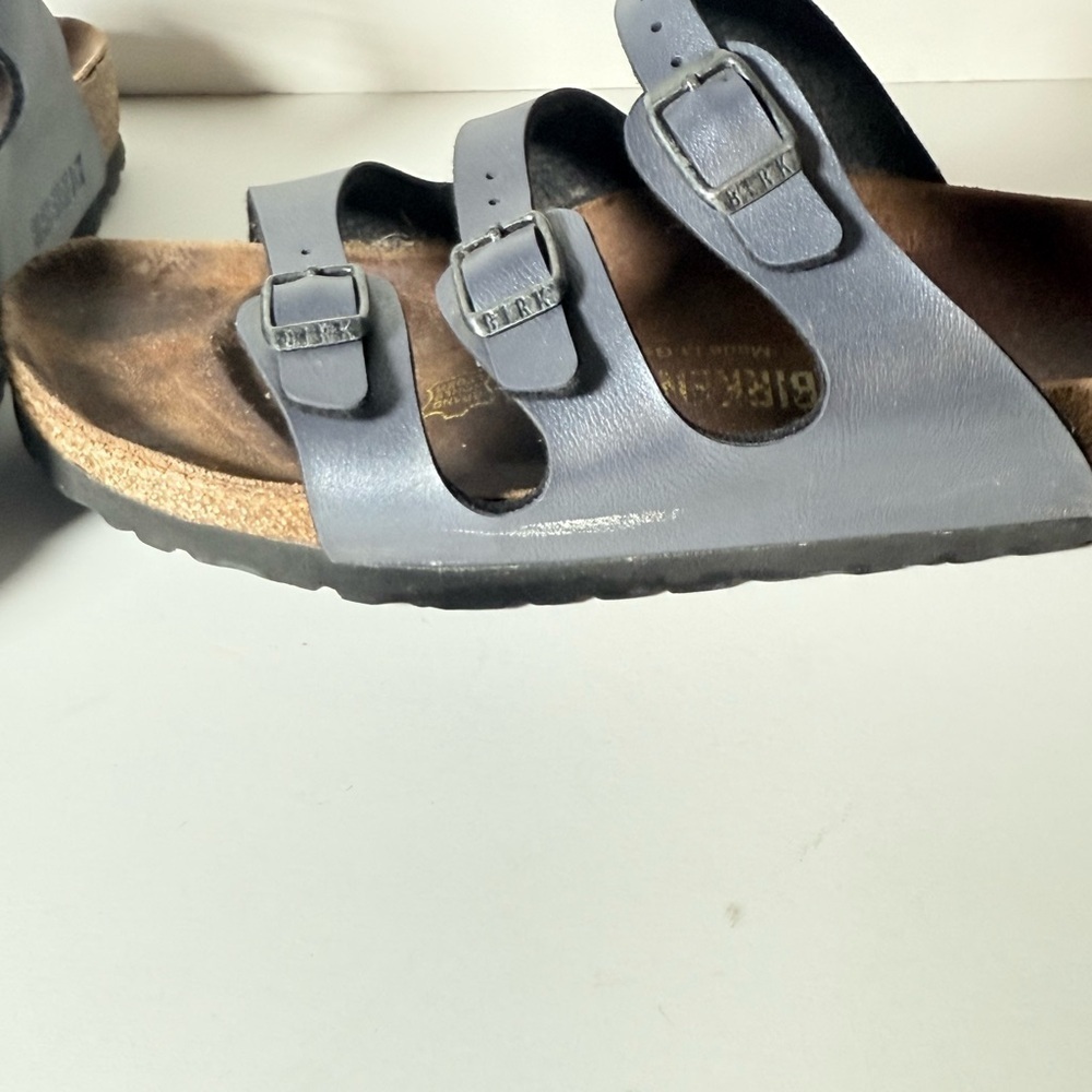 Birkenstock Three-Strap Comfort Footbed Slide Sandal - Florida Size 38 - Picture 3 of 7